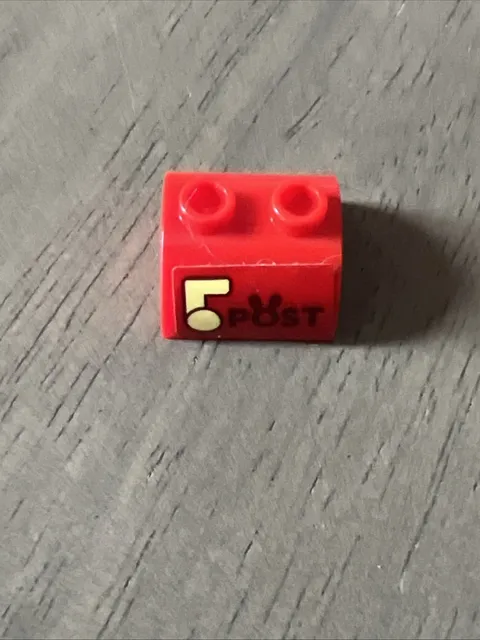 LEGO 30165pb07 Red Slope Curved 2x2 Double Post Easter Bunny Carrot House 40449
