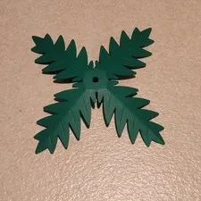 PALM TREE CROWN 4 leaf, branch, frond, plant genuine LEGO spare part 30339