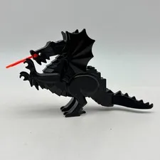 Vintage LEGO Classic Black Dragon Animal Figure 6129c04 Castle Fright Knights