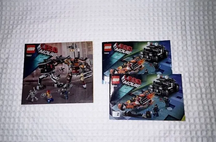 LEGO The Movie Instruction Manuals 70807 and 70808