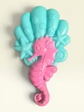 Barbie mermaid seahorse hairbrush brush blue pink LOL OMG Clone Bratz