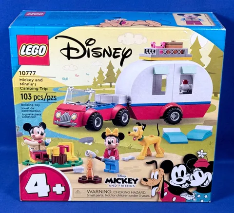 New MICKEY MOUSE & MINNIE'S CAMPING TRIP Lego 10777 Disney CAMPER Pluto CAMPSITE