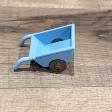 Duplo Blue Wheel Barrow Garden Farm Work Black Wheels Replacement