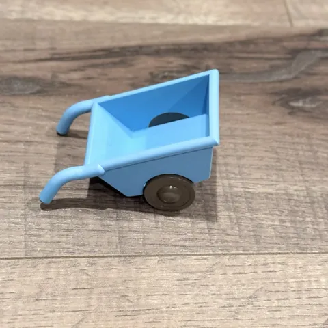 Duplo Blue Wheel Barrow Garden Farm Work Black Wheels Replacement