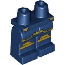 LEGO® Part 970c00pb1080 - Hips and Legs with Gold Armor Panels Pattern
