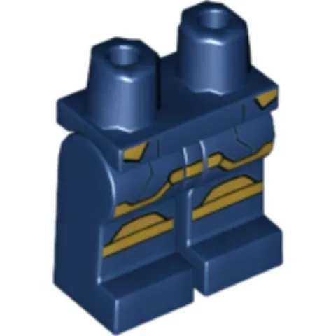 LEGO® Part 970c00pb1080 - Hips and Legs with Gold Armor Panels Pattern