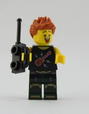 Lego Rock Star Minifigure Roadie Rock Tshirt Mini Fig