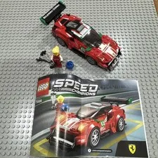 LEGO Speed Champions Ferrari 488 GT3 Scuderia Corsa 75886 Complete No Box
