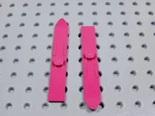 LEGO Lot of 2 Magenta Pink Ski Skis Sports Gear Utensil Minifig BT