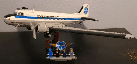 Lego Icons Douglas DC-3 Pan Am Airliner 11378 Incomplete No Instructions No Box