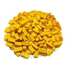 2x4 Bricks Building Blocks Yellow - 3001 NEW! Lot 250x