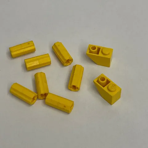Lego 59443 3665 Yellow Replacement Parts Pieces Lot of 9