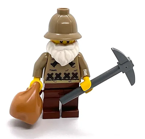 Lego Greenhorn Gold Prospector / Miner Minifigure - Western Cowboy Frontier