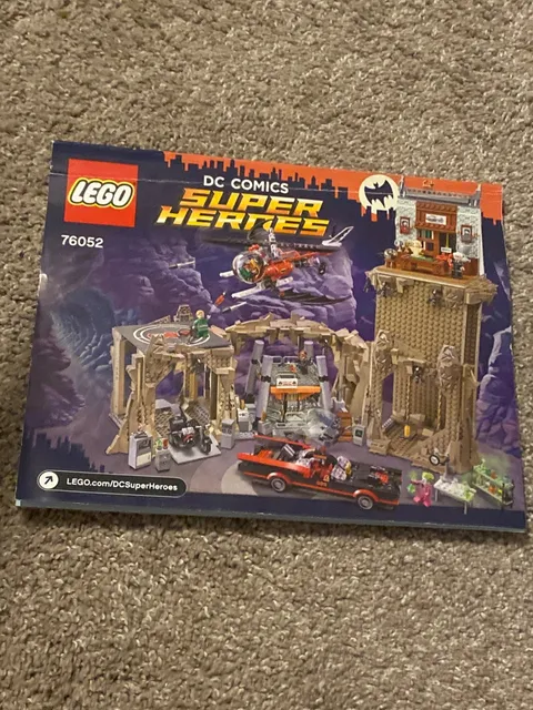 Lego 76052 Batman Classic TV Series Batcave Instructions Manual Book DC Comics