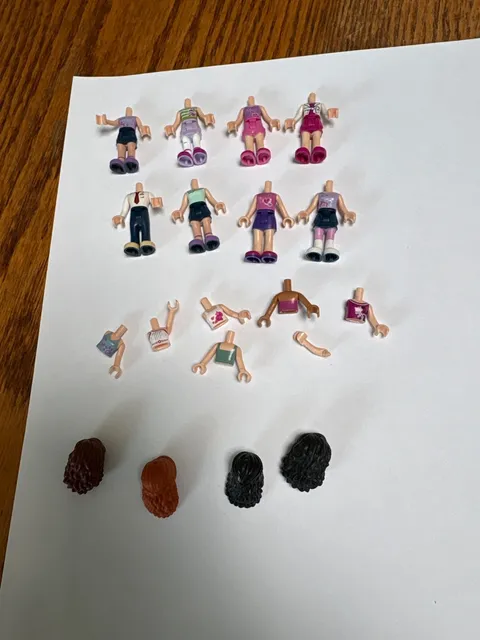 LEGO Friends Figures Parts Torso Legs Hair  No Heads