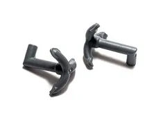 Lego - Minifigure Utensil - Lot of 2 - Grey Hook, Anchor