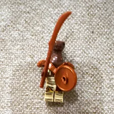 LEGO Snake Head Minifigure Plastic Figure w/ Shield Curved Sword & Bow
