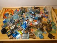 LEGO Window Wall Clear Blue Auto Airplane Translucent Lot 1 lb 6oz