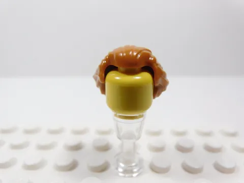 LEGO Dark Orange Short Hair Minifig Swept Back H12