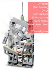 LEGO 76350 MAIN Building ONLY removed from set 76350 76342 76317 76324