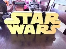 LEGO 75407 Star Wars SIGN Built Logo 3D w/LED LIGHTS INSTALLED + MANUAL