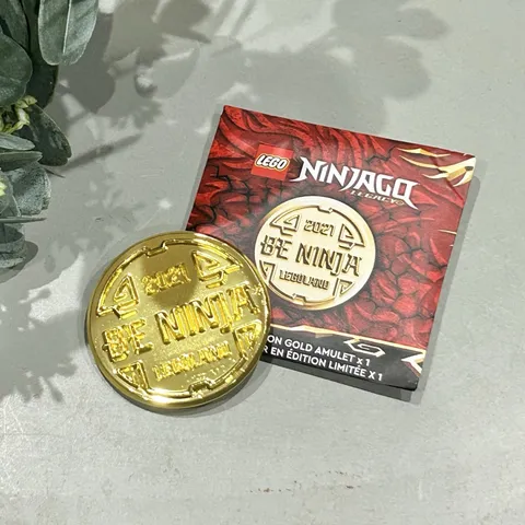 2021 Lego Ninjago Legacy GOLD COIN AMULET Limited Edition 10 Years Legoland