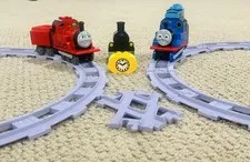Thomas the Tank Engine, James, and Tracks LEGO Duplo Set