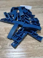 #4820# Genuine Lego 61678 slope curved 1 x 4 dark blue x 24 in used condition .