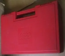 Vintage 1985 Red LEGO Plastic Storage Box Bin Carrying Case 7.5"x11"x2.5"