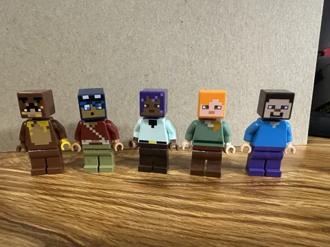Lego Minecraft Mixed Minifigure Lot A