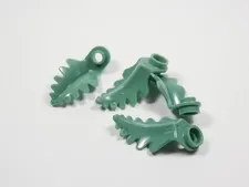 LEGO Lot of 4 Sand Green 1x1 Round w/ Curved Leaf Plants Minifig I2