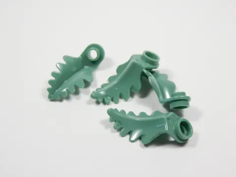 LEGO Lot of 4 Sand Green 1x1 Round w/ Curved Leaf Plants Minifig I2