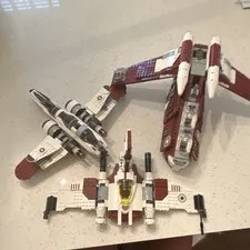 LEGO Star Wars Lot Republic Gunship V-19 Torrent Jedi Starfighter READ