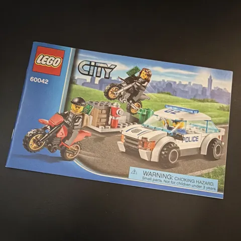 LEGO City 60042 Illustrated Instruction Manual Booklet English
