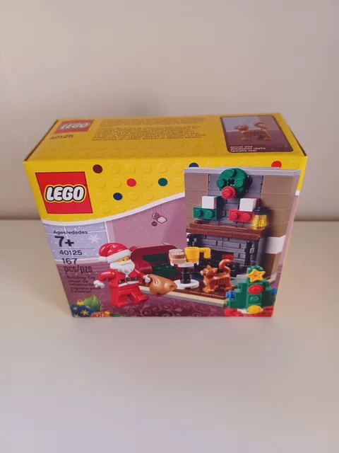 Lego Christmas Santa's Visit Set 40125 NIB New Sealed! Santa Fireplace Cat