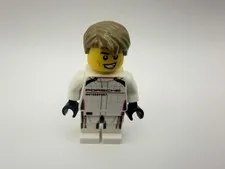 LEGO Minifigure sc106 - Porsche Motorsport driver w/tan hair - 1pc