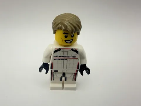 LEGO Minifigure sc106 - Porsche Motorsport driver w/tan hair - 1pc