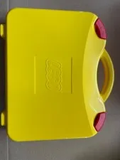 Official LEGO Plastic Yellow Storage Case w/Dividers New Free Shipping!