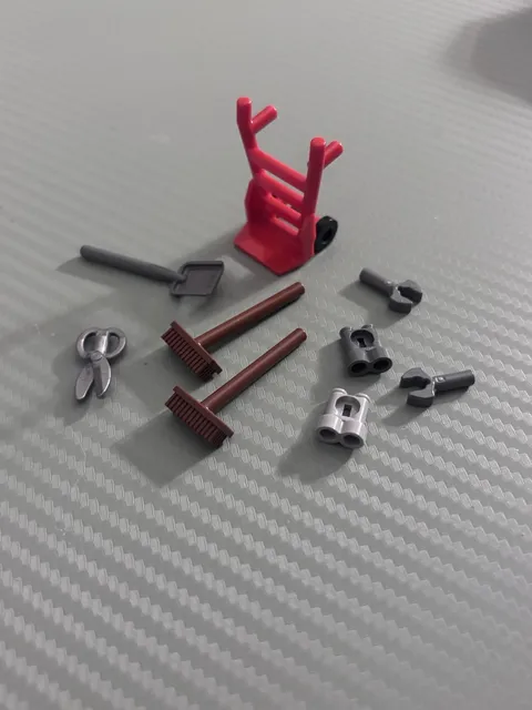 LEGO Minifigure Accessories & Tools Set Dolly Binoculars Shovel Etc