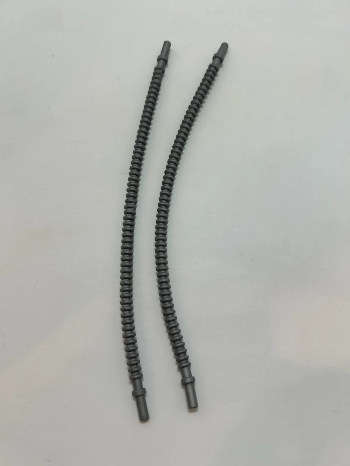 Lego 57539 Flexible Ribbed 19L Hose pipe w/8mm Ends and silver gray x2