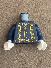 LEGO Pirates of the Caribbean Captain Hector Barbossa Minifigure Dark Blue Torso