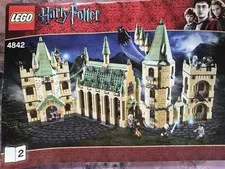LEGO Harry Potter: Hogwarts Castle (4842) building set instruction book #2 ONLY