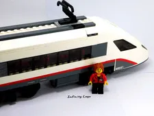 LEGO RC Train Engine ICE Loc WITHOUT Power Functions w/ Female Passenger 60051