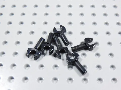LEGO Lot of 6 Black Robot Droid Claws Hands Minifig BI