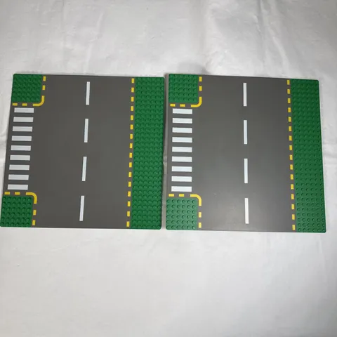 Vintage Lego 10X10 Street Road Building Green Base Plates Lot Of 2 44336 2-01