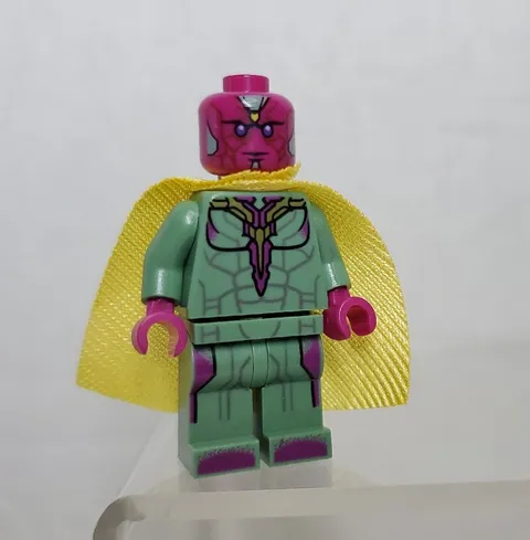 Lego Marvel Civil War Vision Minifigure (76067 76103) Infinity Yellow Spot