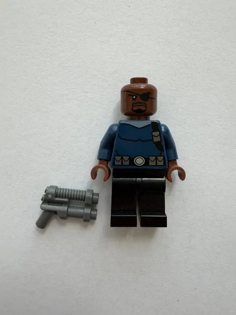Lego Nick Fury Minifigure Ultimate Spider-Man sh0056 76004 Marvel