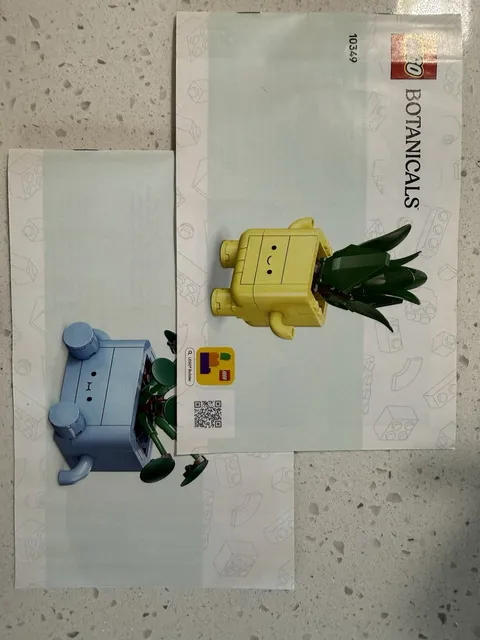 LEGO Botanicals 10349 Happy Plants Instruction Manual Only