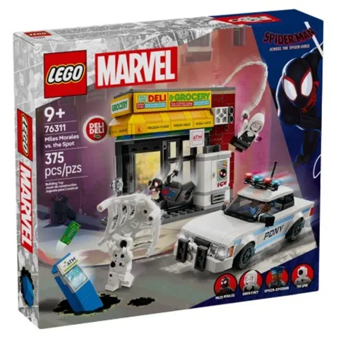 LEGO 76311 Marvel Miles Morales vs The Spot Spider-Verse Building Set