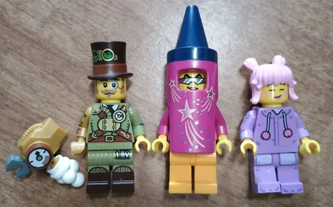LEGO Minifigure Lot Plush Toy Collector  Steampunk Inventor Series 27 BAM Crayon